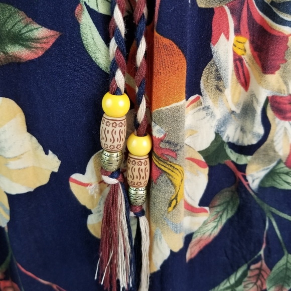 Tokyo Cherry Blossom M Floral Peplum Mini Sundress - Picture 4 of 7